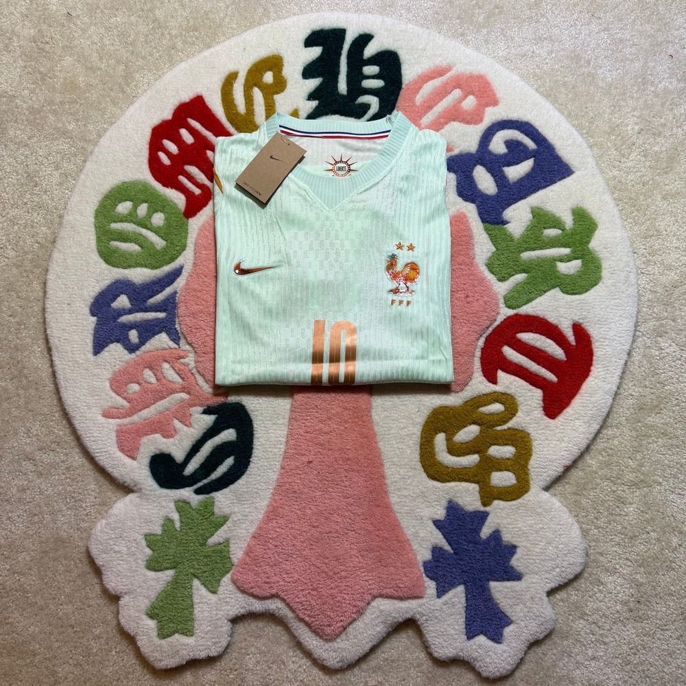 Nike France Mbappe 10 Away Jersey 2024 Authentic Mint Green Mens Medium - Picture 3 of 9